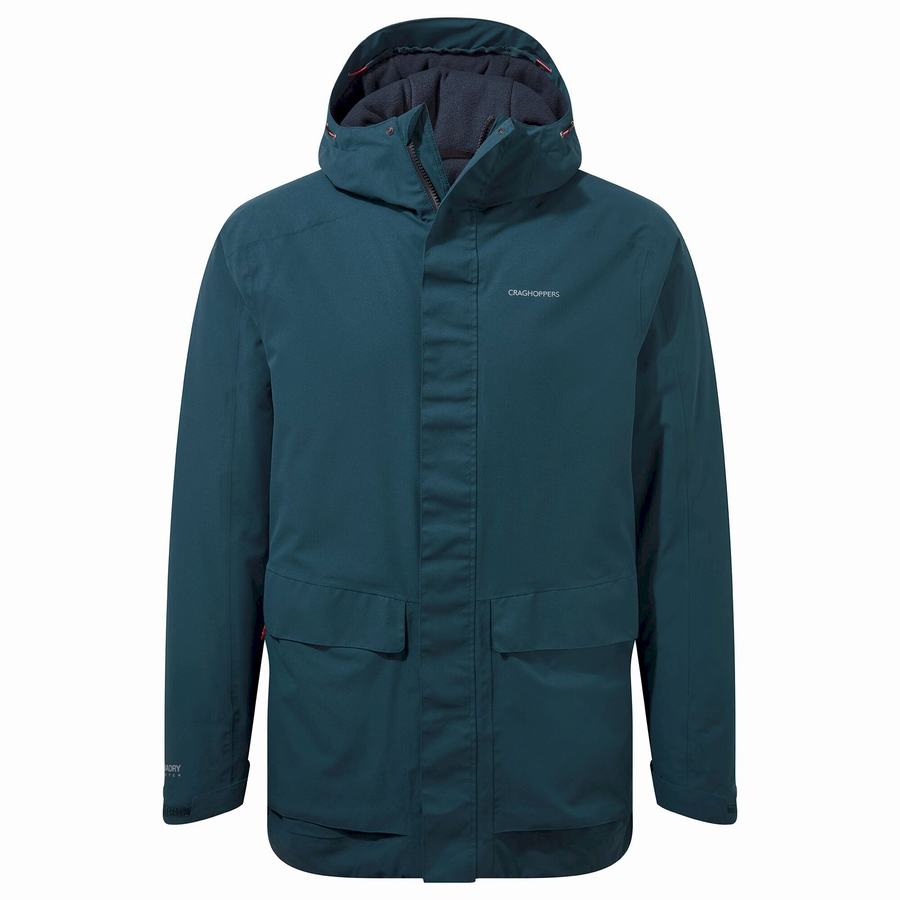 Dark Blue Craghoppers Lorton Thermic Men's Jackets | QEU9799TD