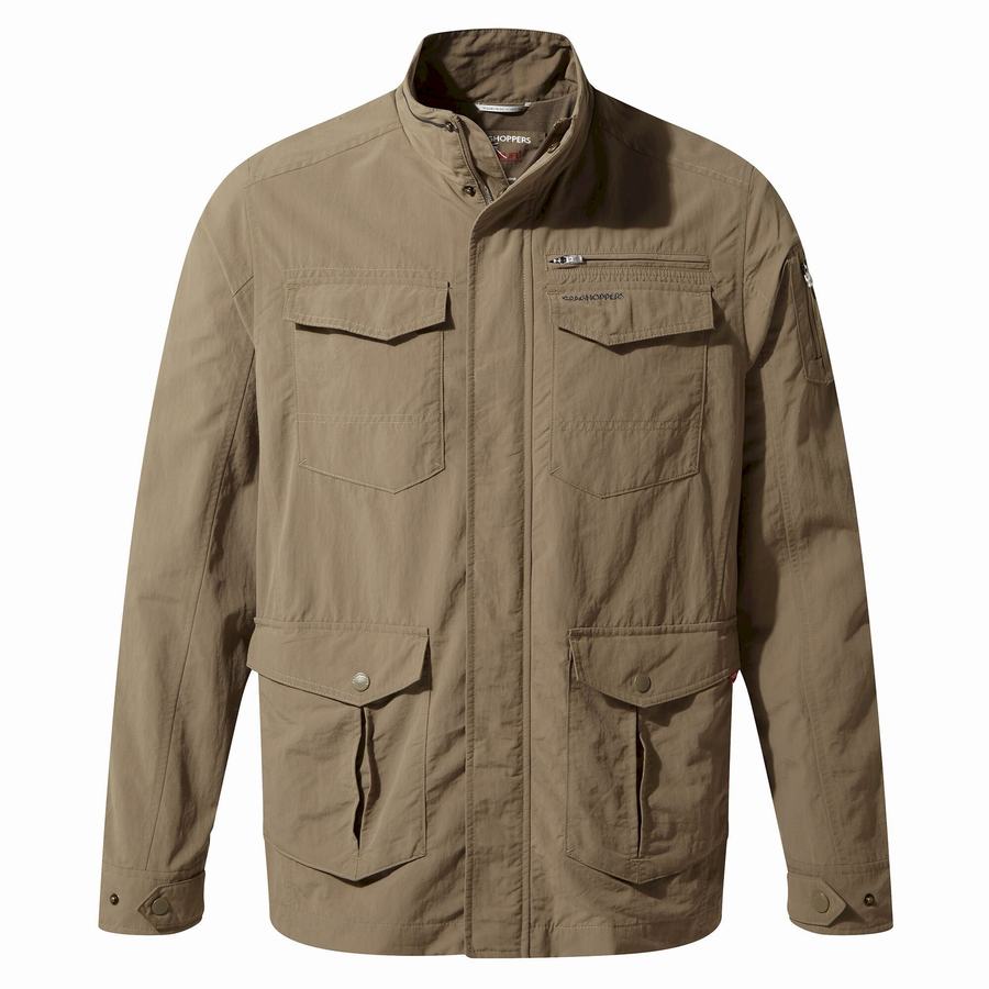 Light Green Craghoppers NosiLife Adventure Men's Jackets | ZMB5694FH