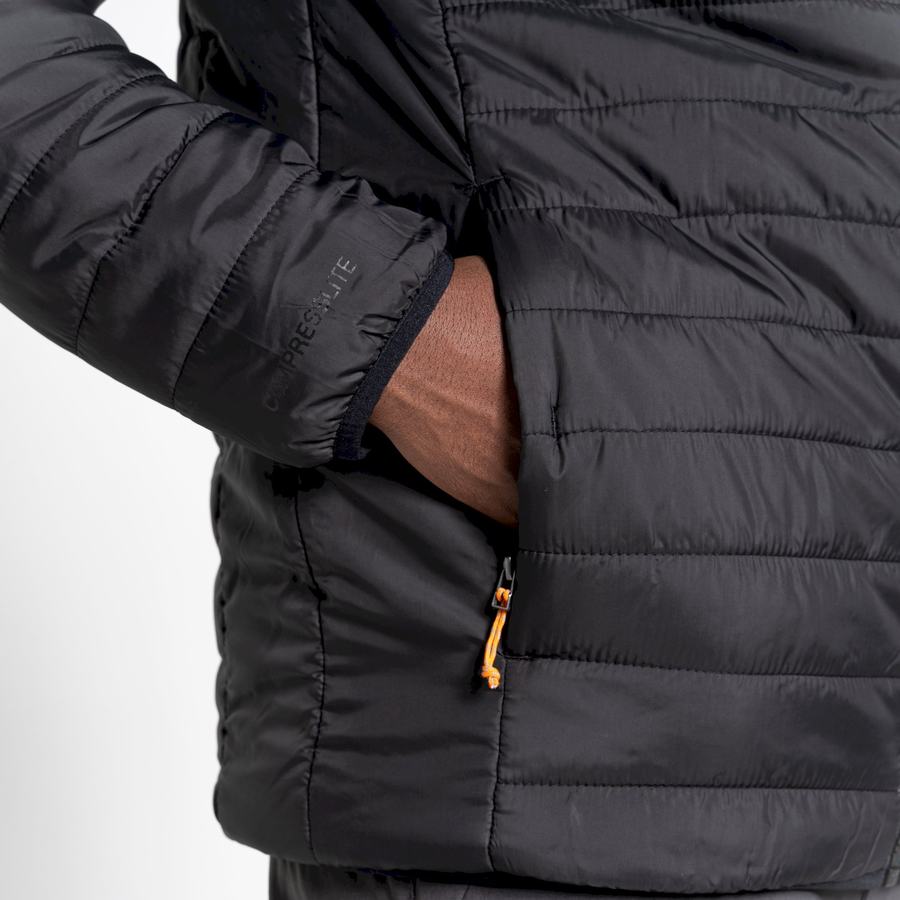 Black Craghoppers Compresslite VI Hooded Men's Jackets | ZIJ8986HQ