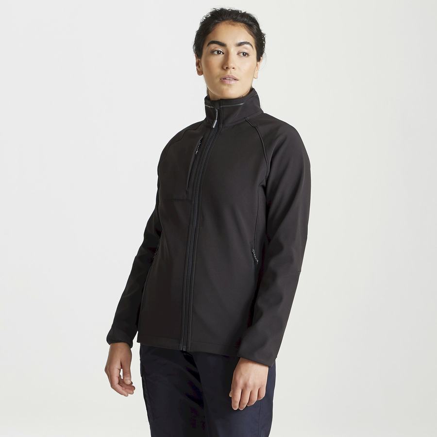 Black Craghoppers Expert Basecamp Softshell Women's Jackets | UGM7265SQ