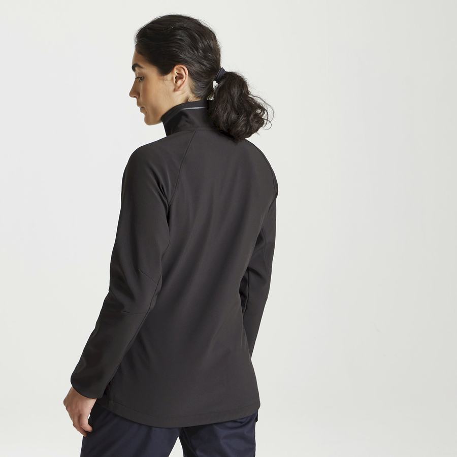Black Craghoppers Expert Basecamp Softshell Women's Jackets | UGM7265SQ