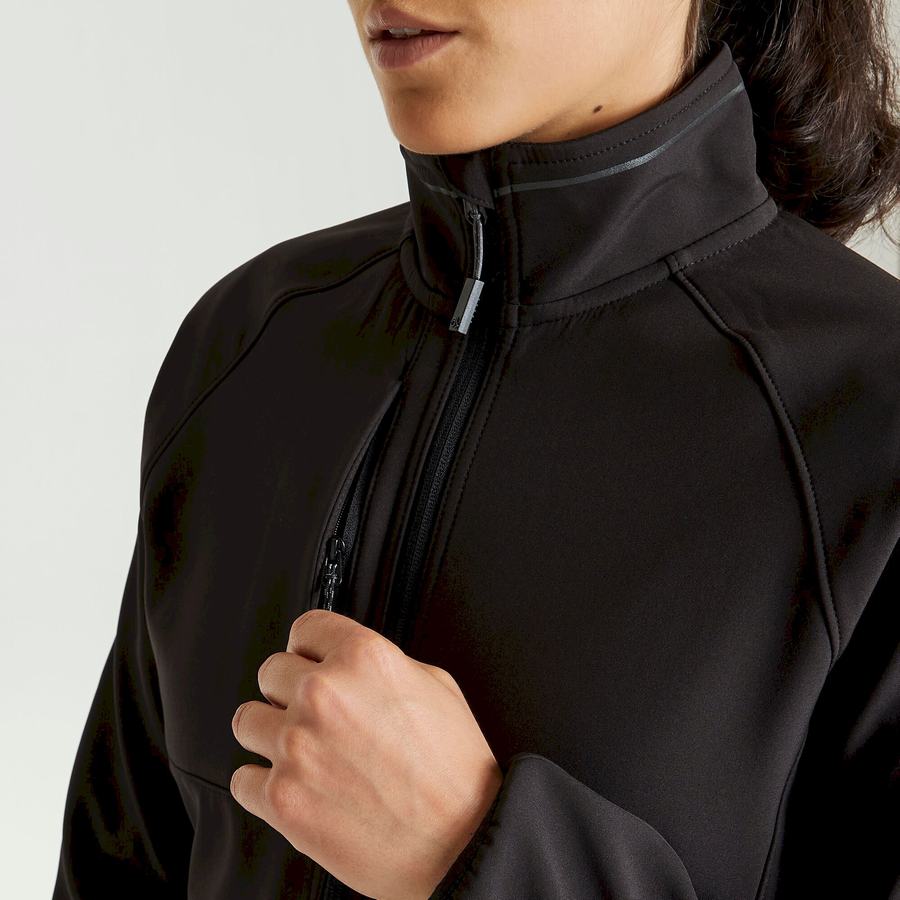 Black Craghoppers Expert Basecamp Softshell Women's Jackets | UGM7265SQ