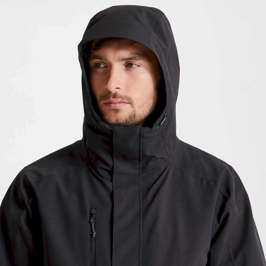 Black Craghoppers Expert Kiwi Pro Stretch 3in1 Men's Jackets | EXL1537VP