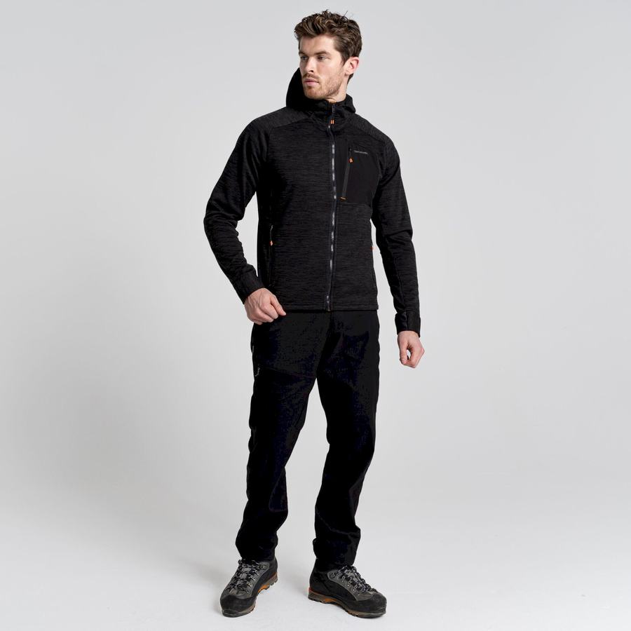 Black Craghoppers Tarbert Hooded Men's Jackets | DLP9444PL