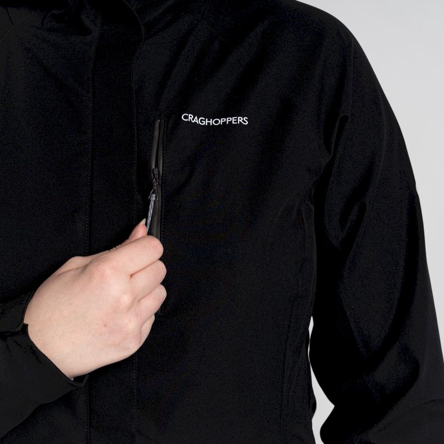 Black Craghoppers Waterproof Caldbeck Women's Jackets | UQY656PK