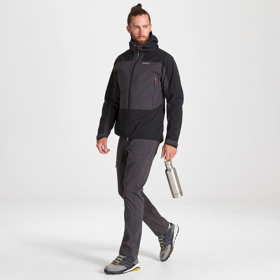 Black Craghoppers Waterproof Gryffin Men's Jackets | KOV7844RE
