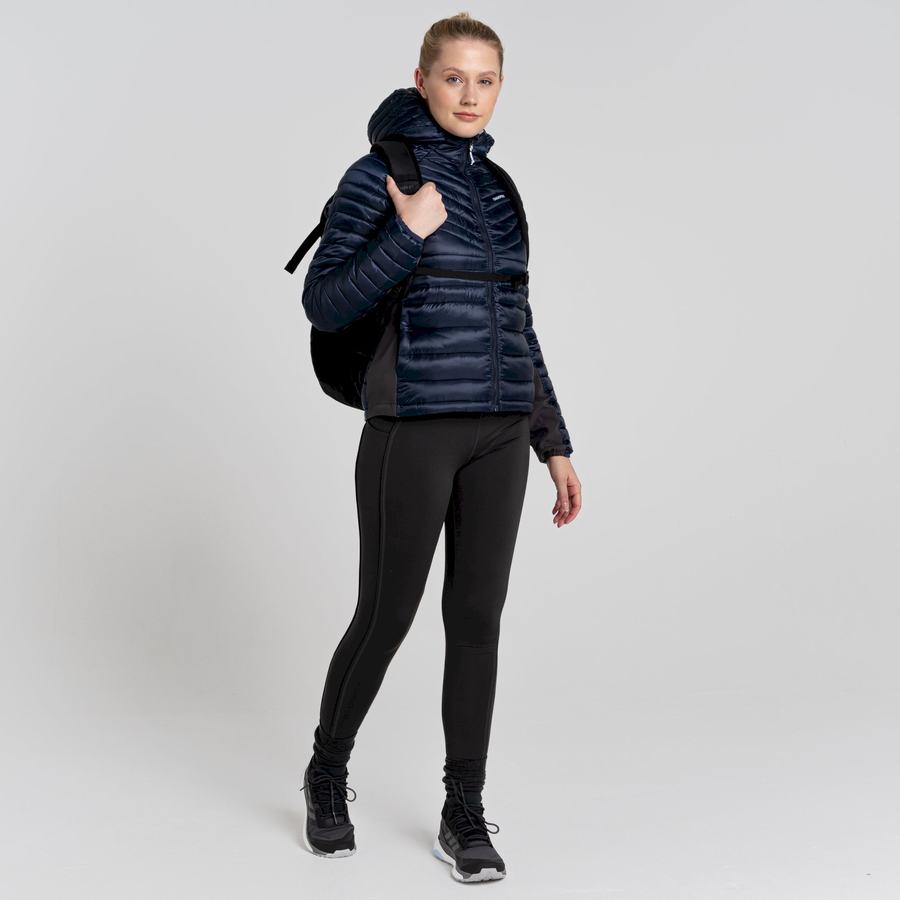 Blue Navy Craghoppers ExpoLite Insulated Hooded Women's Jackets | SQT247RU