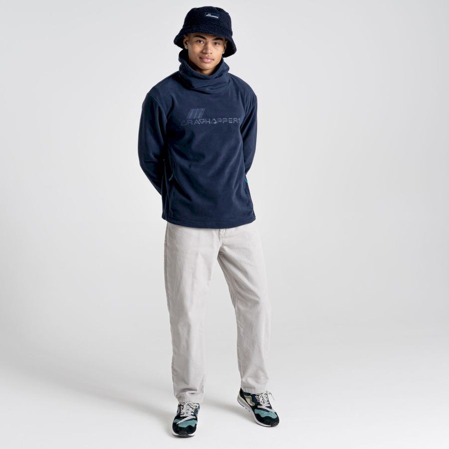 Blue Navy Craghoppers Frey Overhead Men's Sweatshirts | NES5015VJ