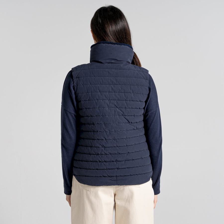 Blue Navy Craghoppers Langley Women's Gilets | OGY5941HA