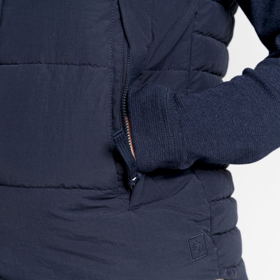 Blue Navy Craghoppers Langley Women's Gilets | OGY5941HA