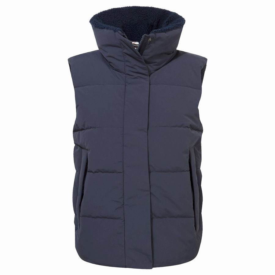 Blue Navy Craghoppers Langley Women\'s Gilets | OGY5941HA