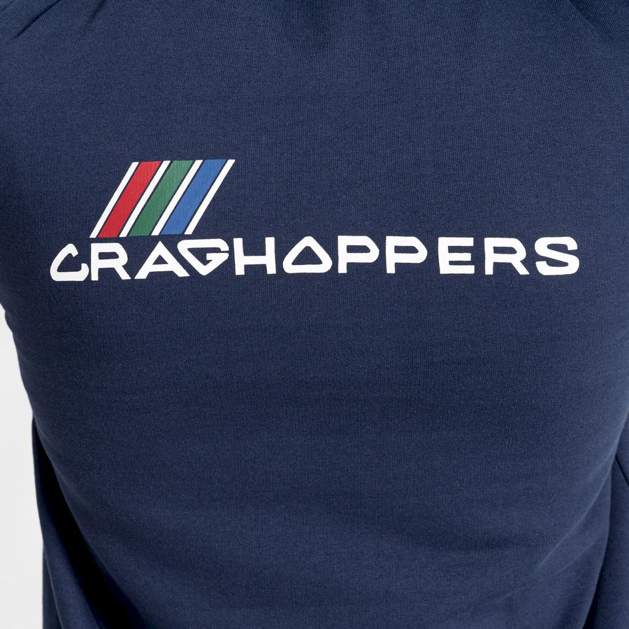 Blue Navy Craghoppers Lautner Hooded Women's Sweatshirts | ITG3825NS