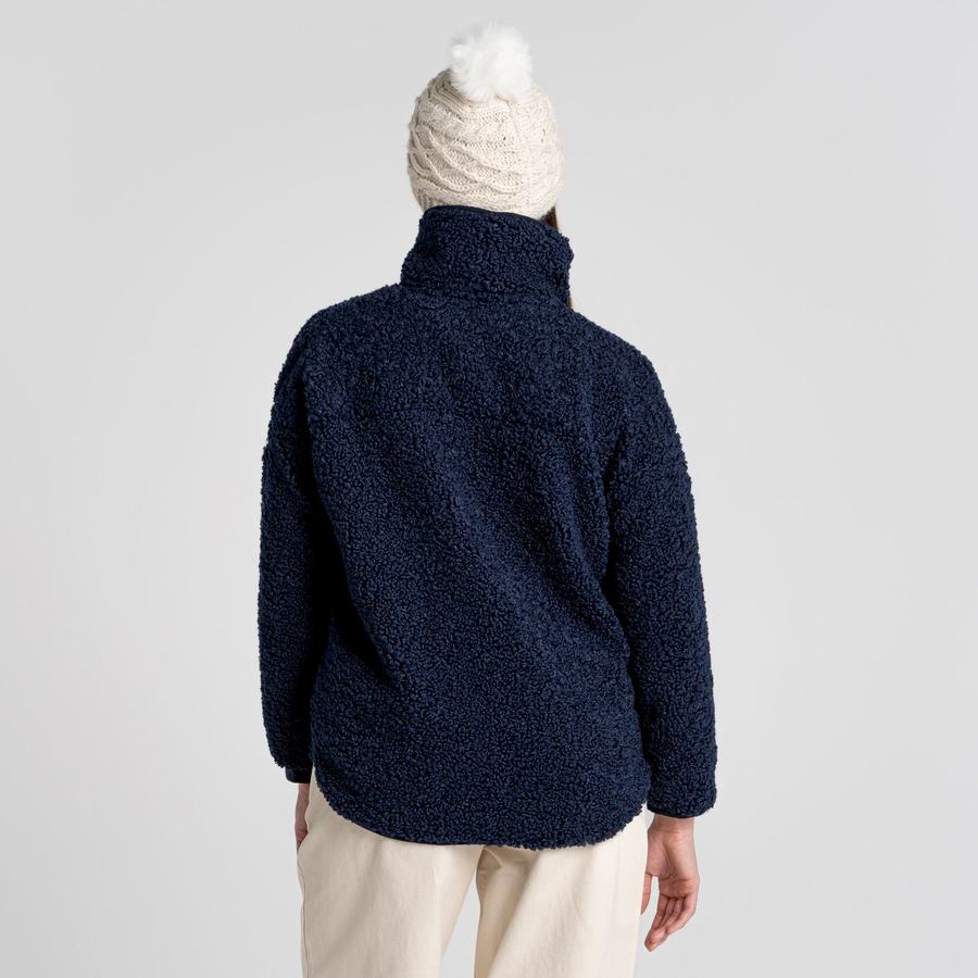 Blue Navy Craghoppers Orlena Half Zip Women's Sweaters | ZEA2455ZX