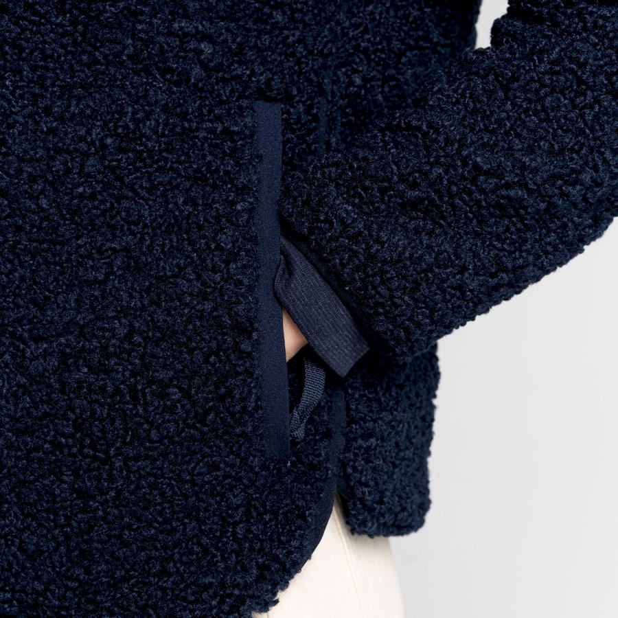 Blue Navy Craghoppers Orlena Half Zip Women's Sweaters | ZEA2455ZX