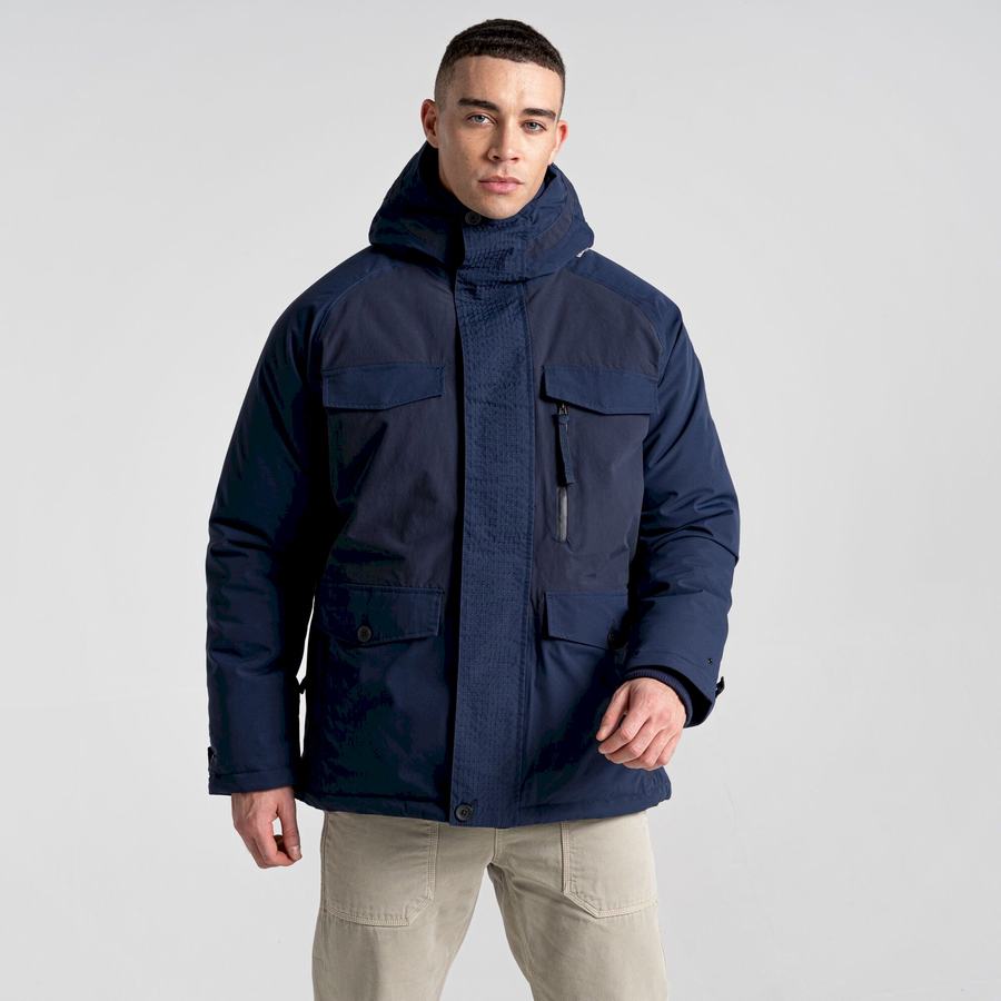 Blue Navy Craghoppers Sinclair Insulated Men's Jackets | LNK9773VK