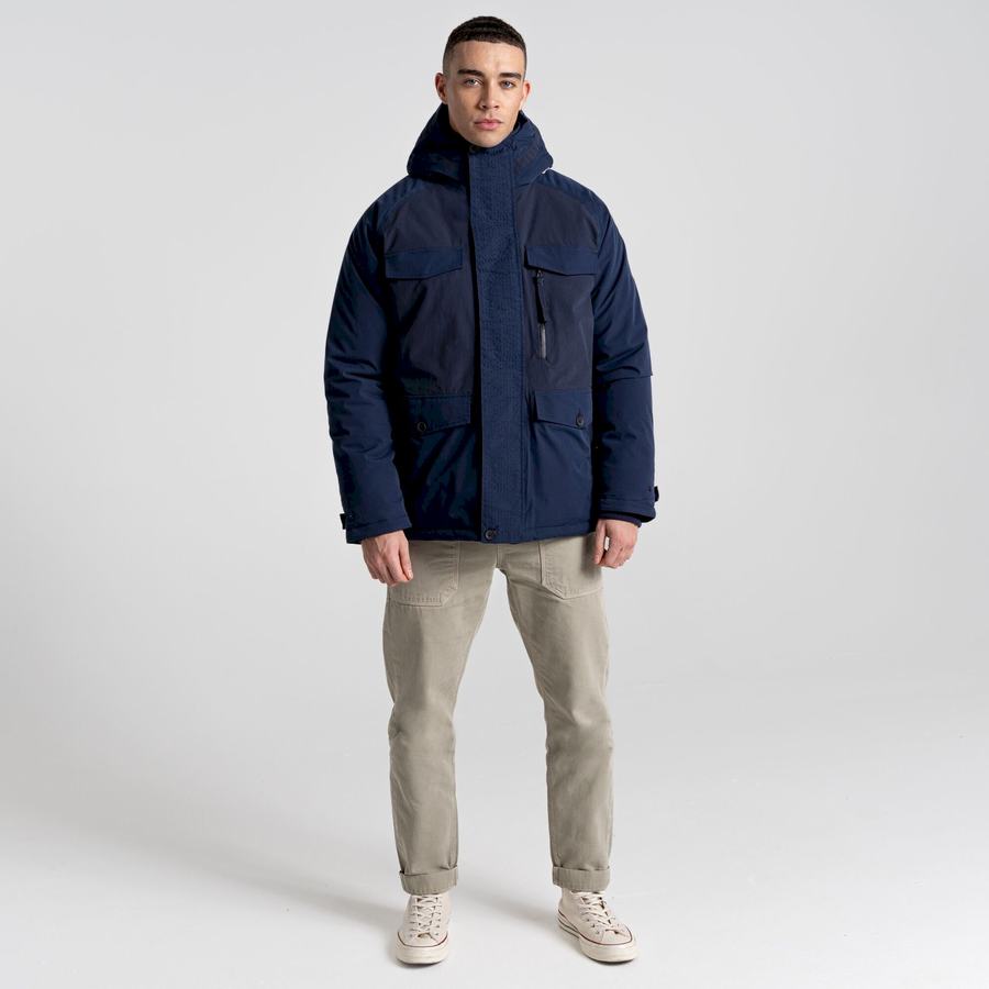 Blue Navy Craghoppers Sinclair Insulated Men's Jackets | LNK9773VK