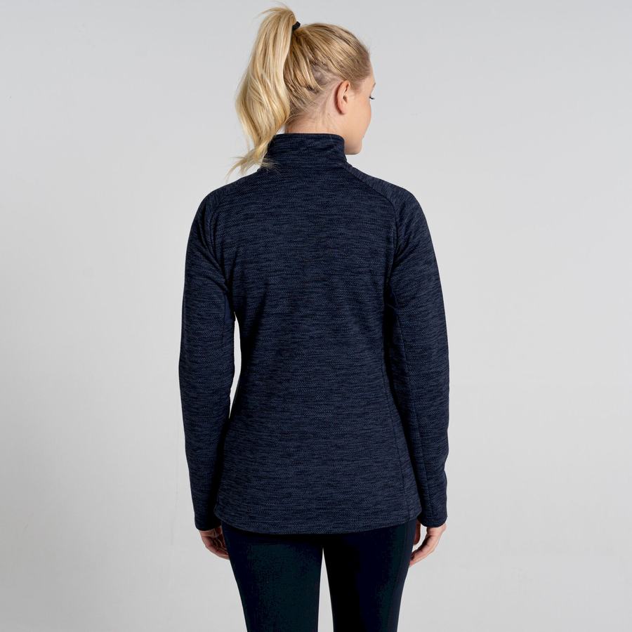 Blue Navy Craghoppers Trina Half Zip Women's Sweaters | RYN1773PK