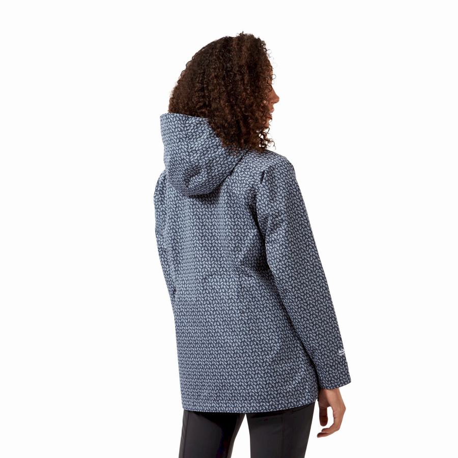 Blue Navy Craghoppers Waterproof Laurel Women's Jackets | KDW2985WT