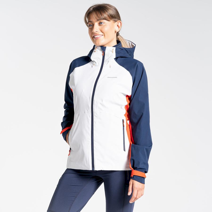 Blue Navy Grey Orange Craghoppers Anza Women's Jackets | XSD6325EN