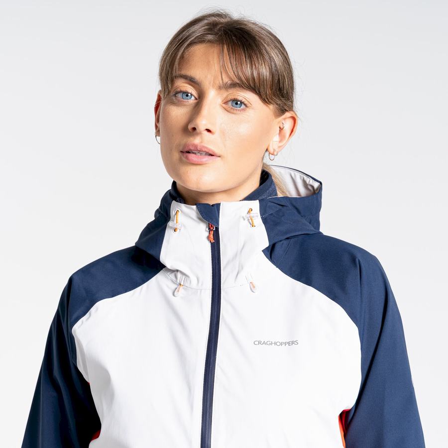 Blue Navy Grey Orange Craghoppers Anza Women's Jackets | XSD6325EN