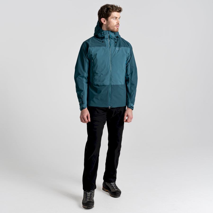 Dark Green Craghoppers Waterproof Gryffin Men's Jackets | EQU2744BB