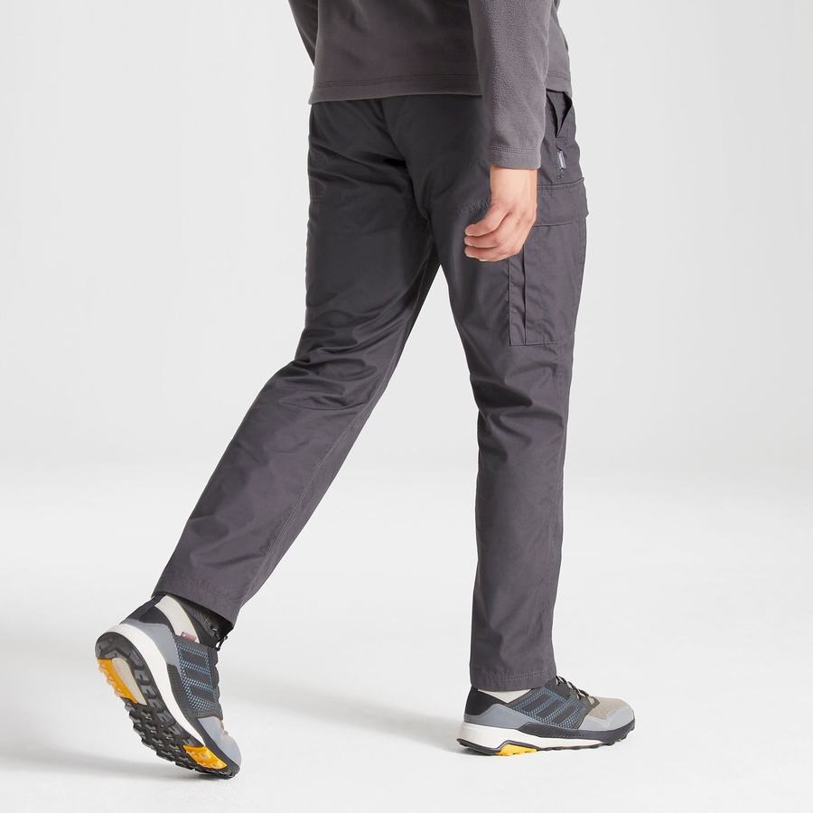 Dark Grey Craghoppers Expert Kiwi Tailored Men's Trousers | ZRB2046FE
