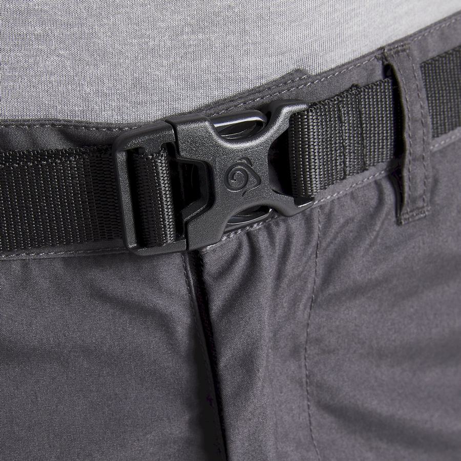 Dark Grey Craghoppers Expert Kiwi Tailored Men's Trousers | ZRB2046FE