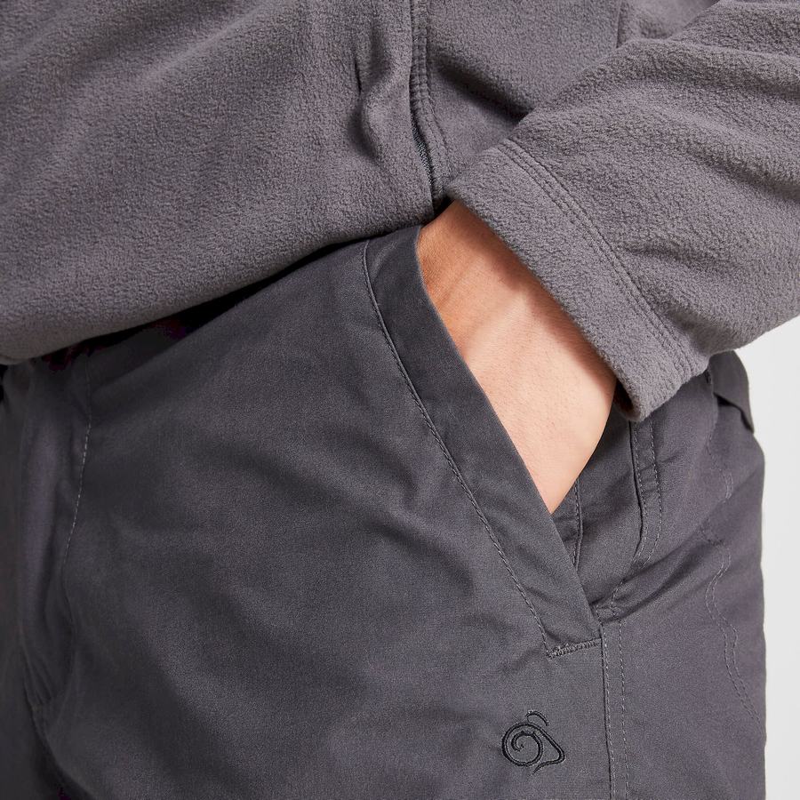 Dark Grey Craghoppers Expert Kiwi Tailored Men's Trousers | ZRB2046FE