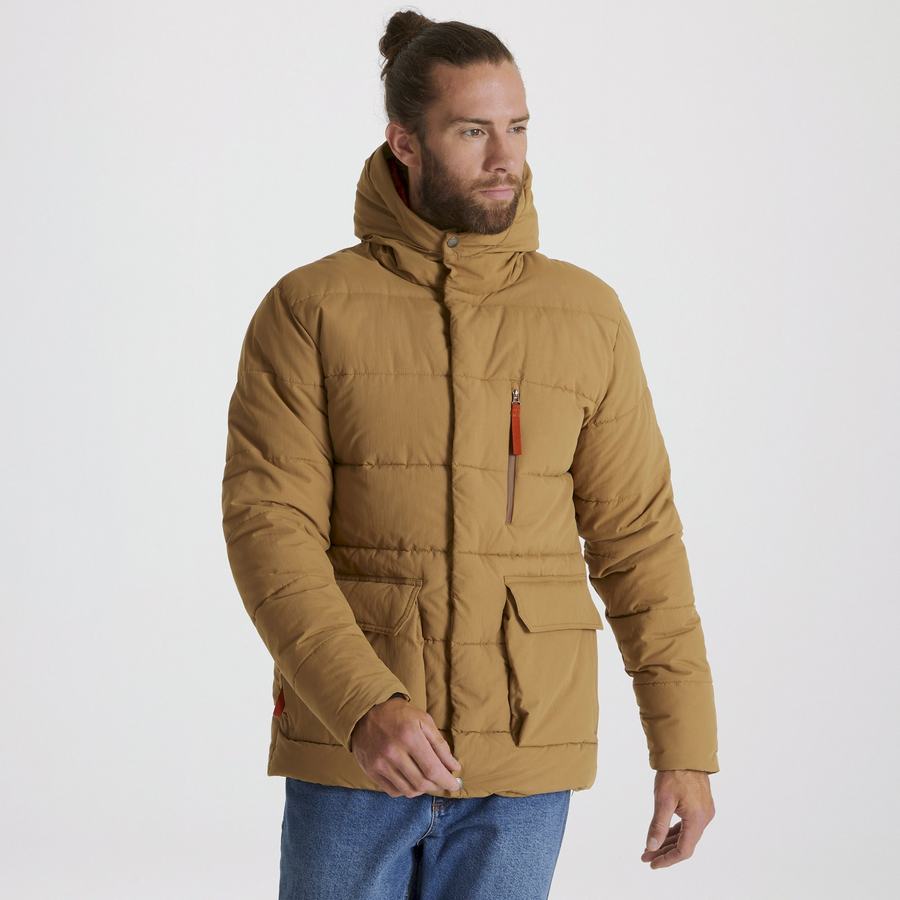 Dark Khaki Craghoppers Insulated Cromarty Men's Jackets | EIK2741JX