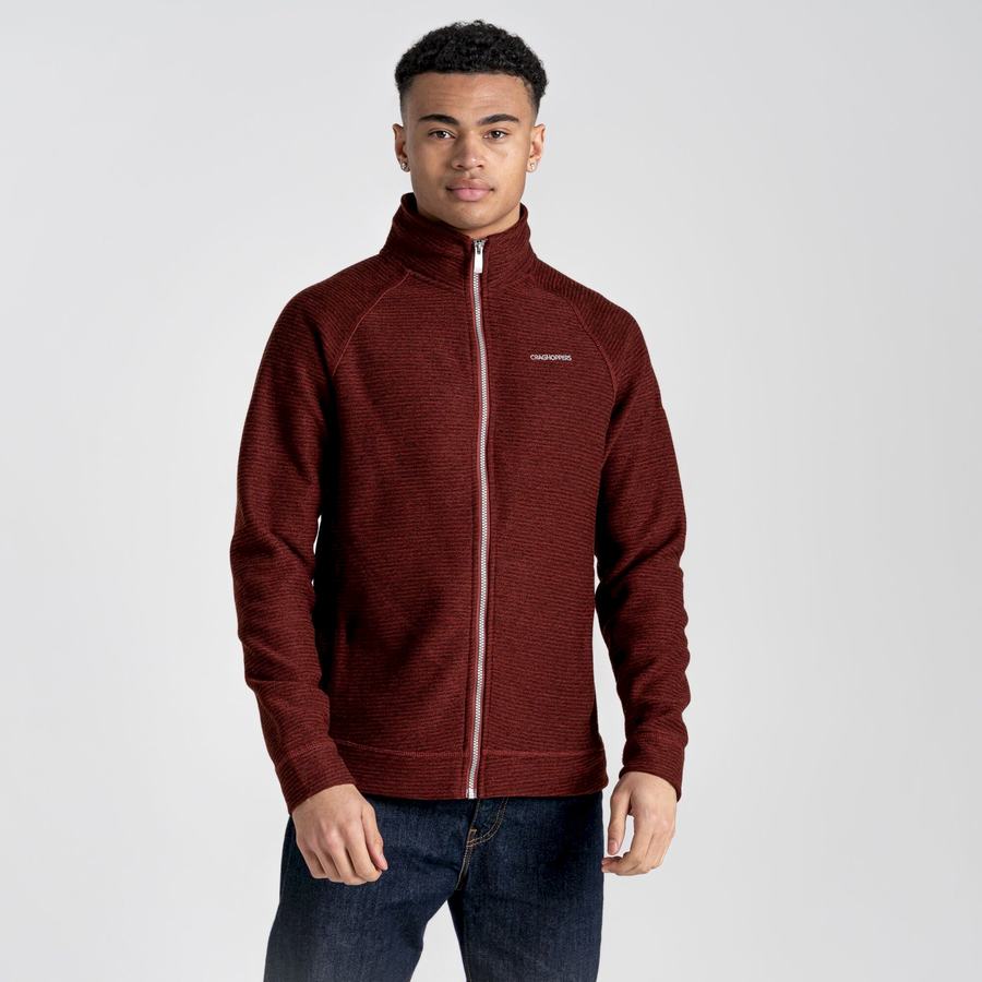 Dark Red Craghoppers Elton Men's Jackets | FFV3249JS