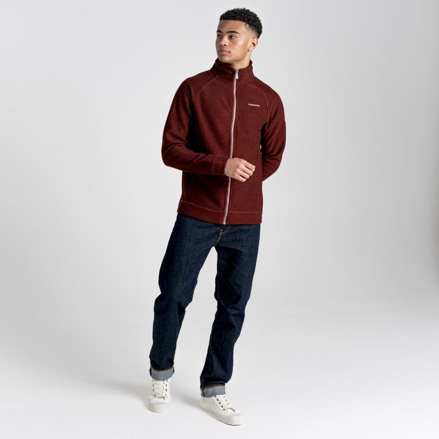 Dark Red Craghoppers Elton Men's Jackets | FFV3249JS