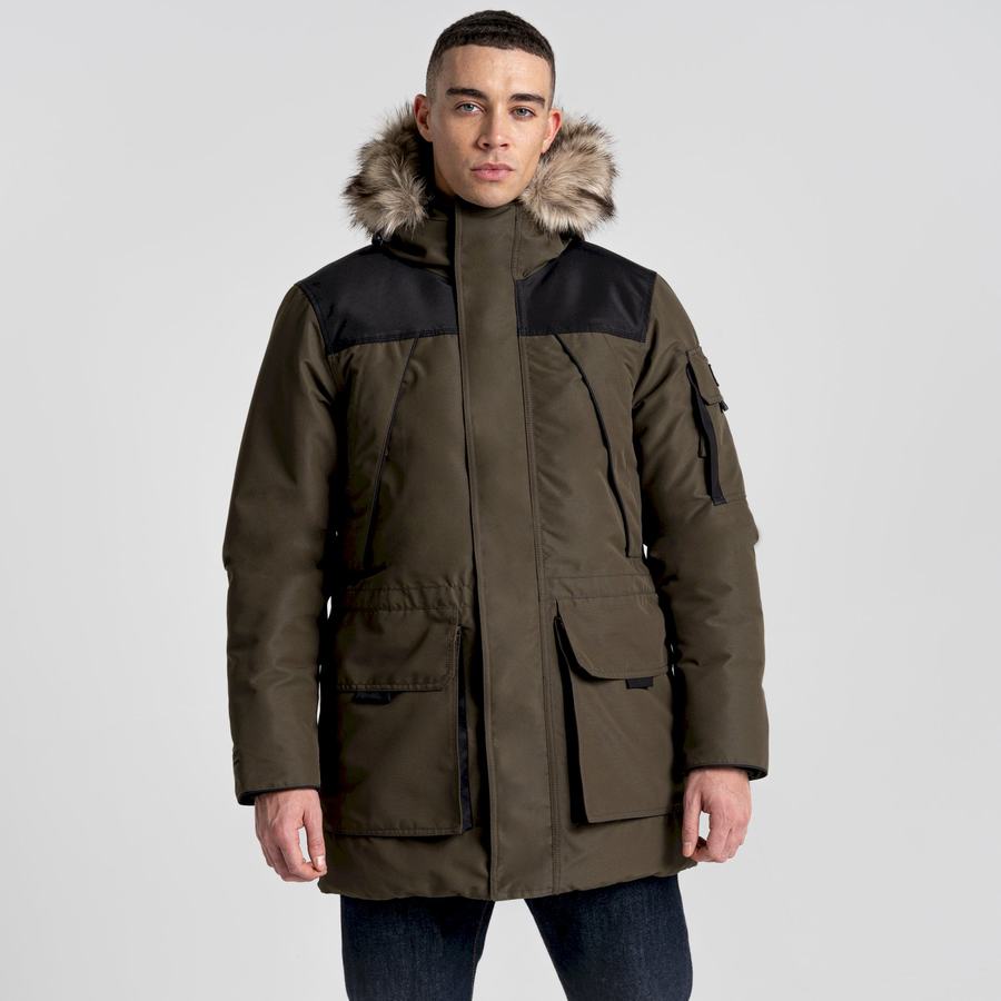 Green Black Craghoppers Bishorn II Insulated Men's Jackets | CJJ5181FO