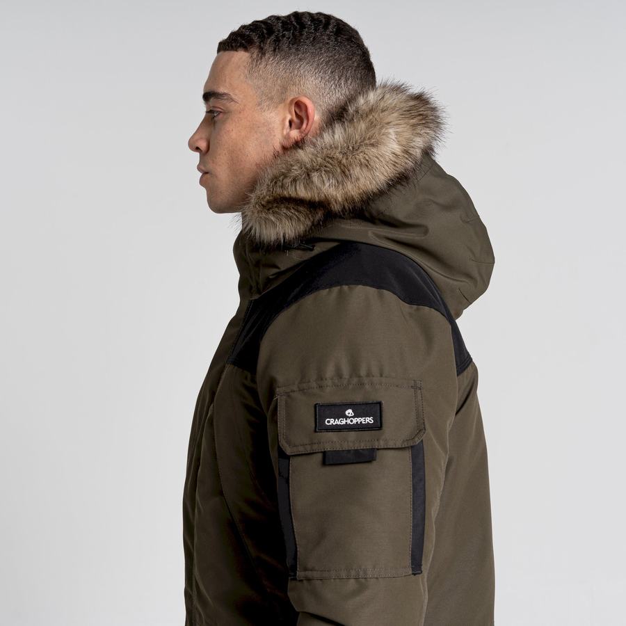 Green Black Craghoppers Bishorn II Insulated Men's Jackets | CJJ5181FO