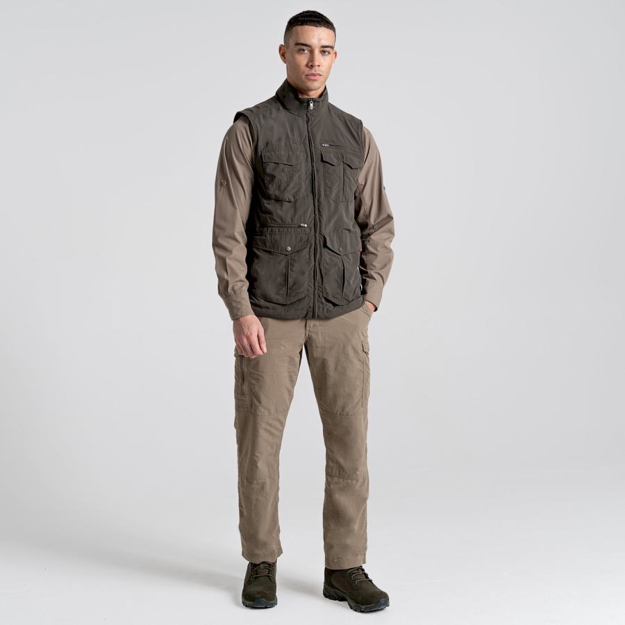 Green Craghoppers NosiLife Adventure II Men's Gilets | VOR95100ZO