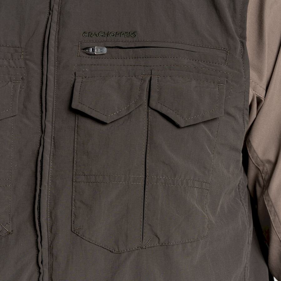 Green Craghoppers NosiLife Adventure II Men's Gilets | VOR95100ZO