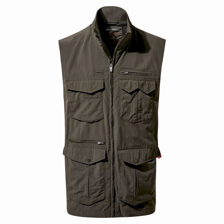 Green Craghoppers NosiLife Adventure II Men\'s Gilets | VOR95100ZO