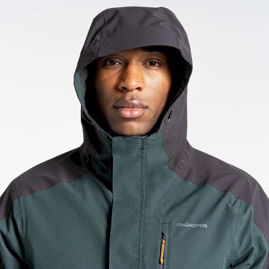Green Craghoppers Waterproof Lorton Men's Jackets | LBZ3292JH