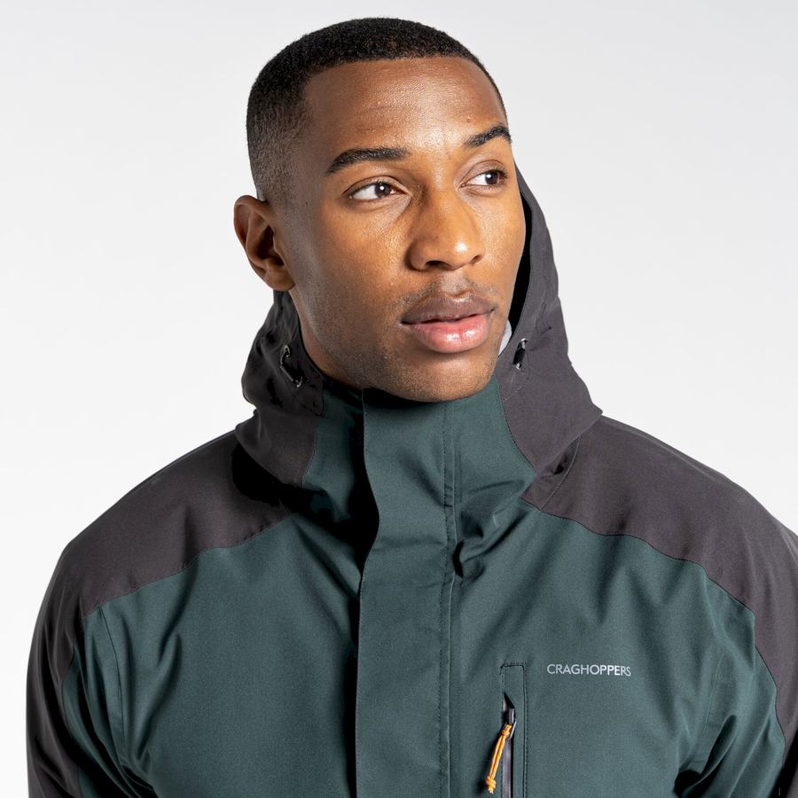 Green Craghoppers Waterproof Lorton Men's Jackets | LBZ3292JH
