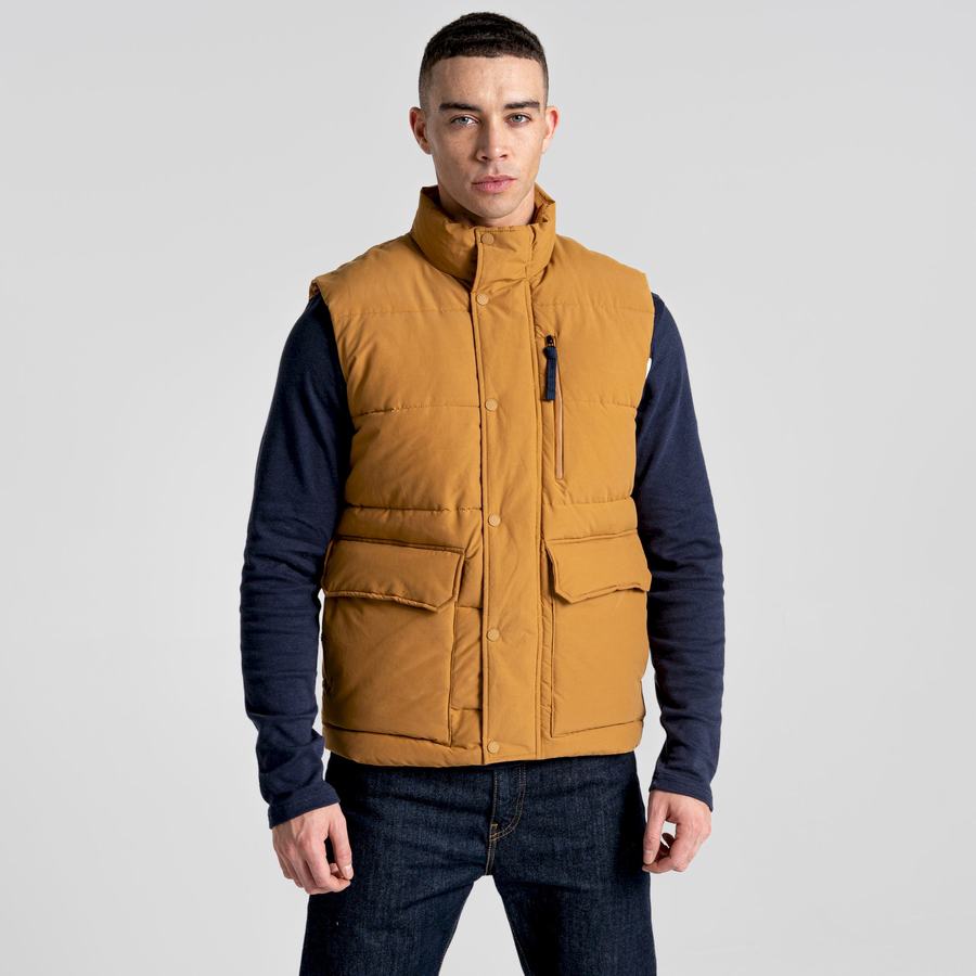 Grey Brown Craghoppers Dunbeath Vest Men's Gilets | GNI8910FP