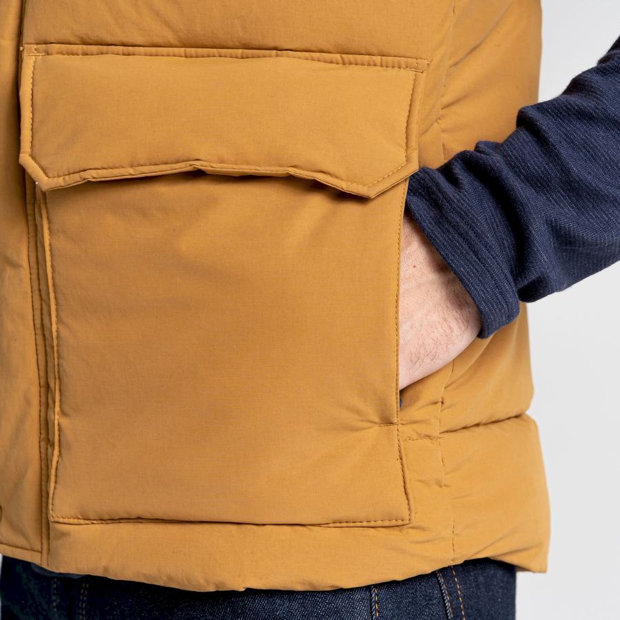Grey Brown Craghoppers Dunbeath Vest Men's Gilets | GNI8910FP