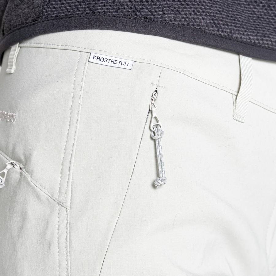Grey Craghoppers Stretch Kiwi Pro III Women's Shorts | WNW8120JX