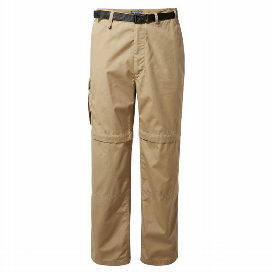 Khaki Craghoppers Kiwi Men's Trousers | AXC7567HB