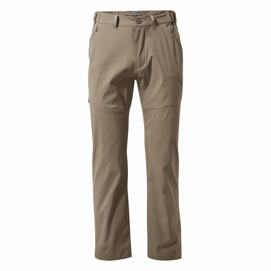 Khaki Craghoppers Kiwi Pro II Men's Trousers | HSX7432XU