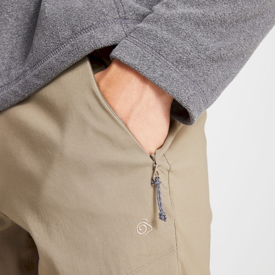 Khaki Craghoppers Kiwi Pro II Men's Trousers | HSX7432XU