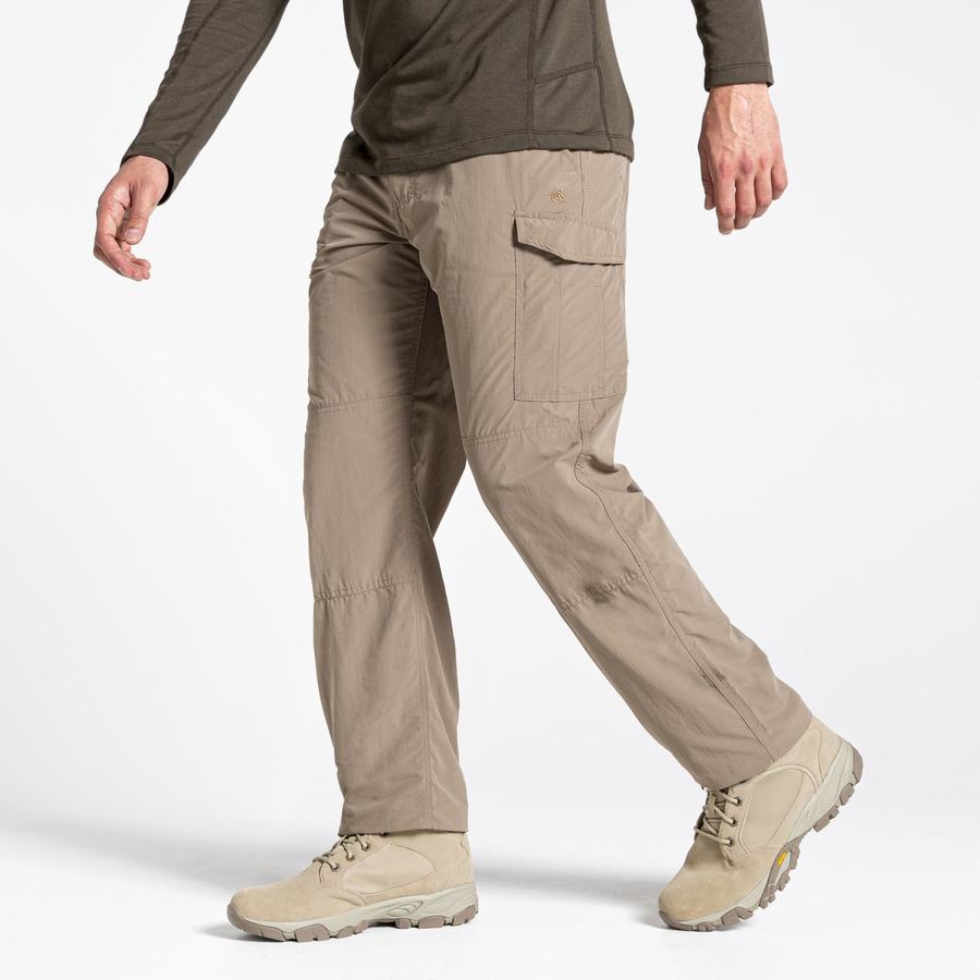 Khaki Craghoppers NosiLife Cargo II Men's Trousers | EQE3044DX