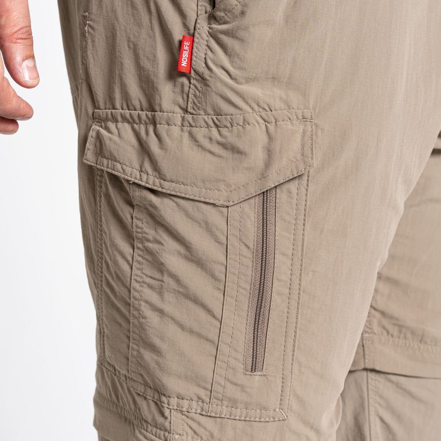 Khaki Craghoppers NosiLife II Men's Trousers | REH638KF