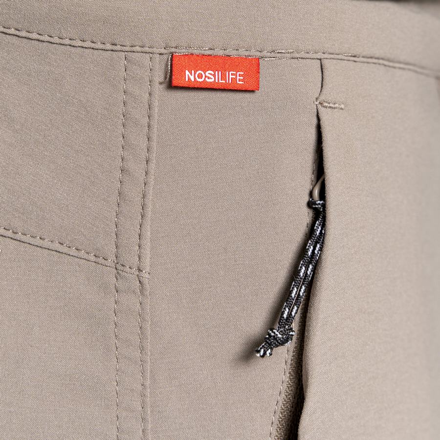 Khaki Craghoppers NosiLife Pro Active Men's Trousers | YKH9733YQ
