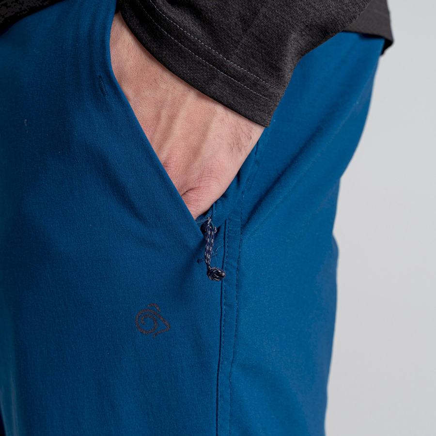Navy Blue Craghoppers NosiLife Pro Active Men's Trousers | ZMK9472KN