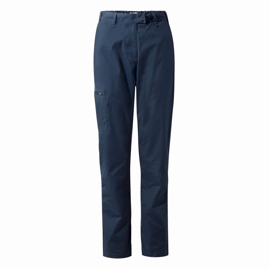Navy Craghoppers Classic Kiwi II Women's Trousers | SMD8650FQ