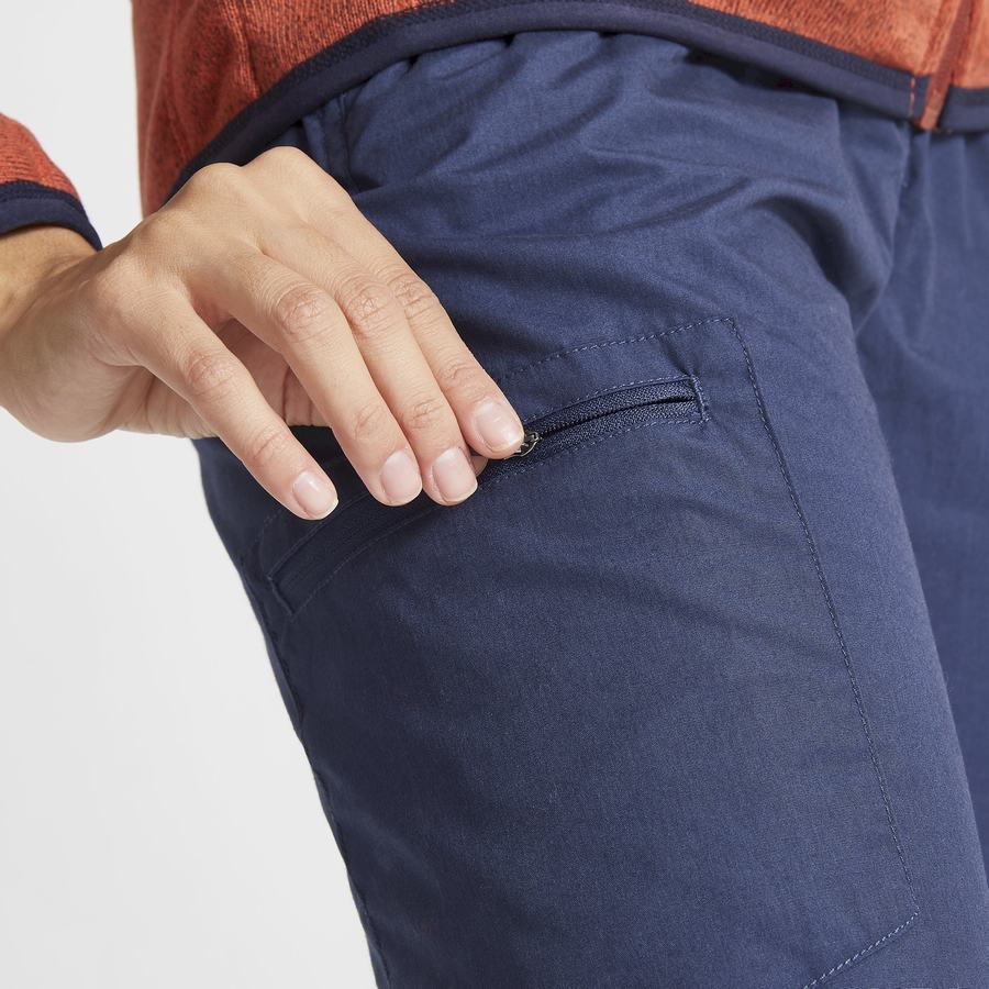 Navy Craghoppers Classic Kiwi II Women's Trousers | SMD8650FQ